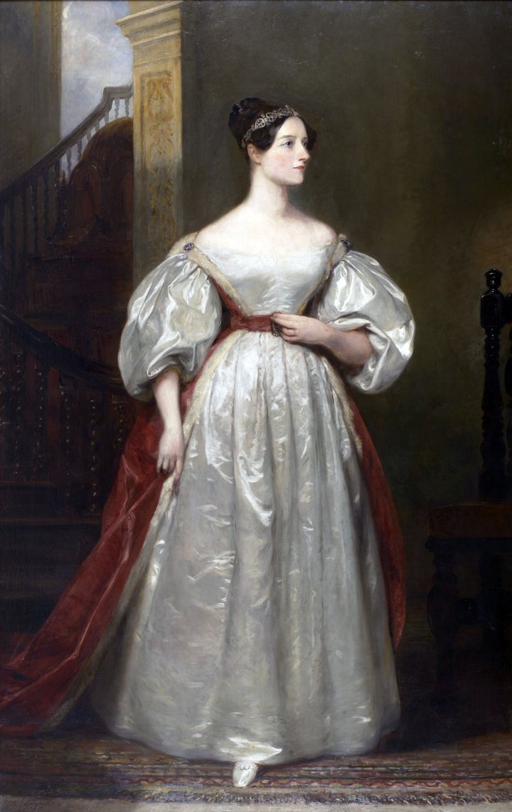 Watercolor portrait of Ada Lovelace